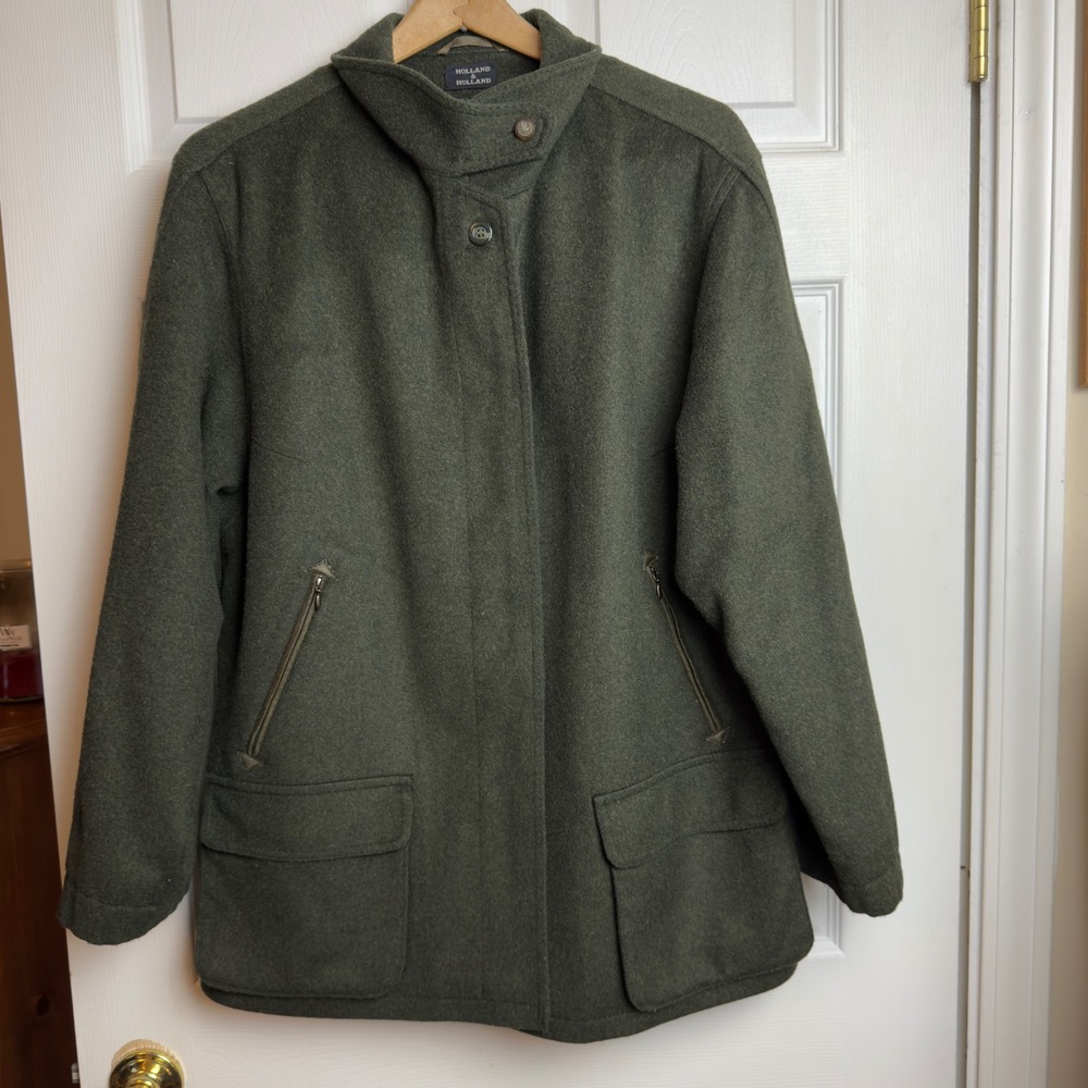 VTG Holland & Holland Wool loden Hunt Jacket Women's US 12‎ made in West Germany